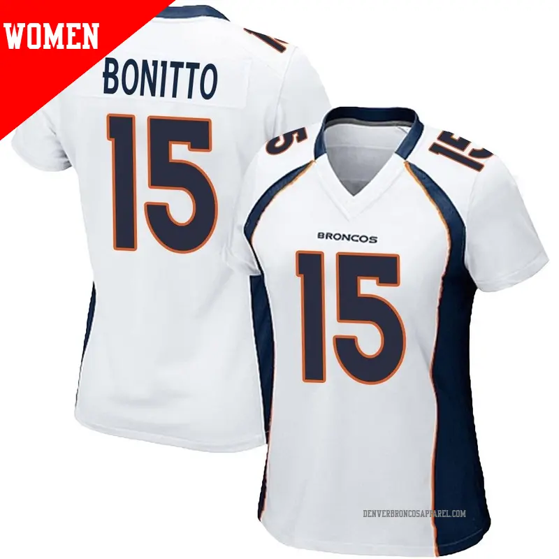 Womens white broncos jersey new arrivals
