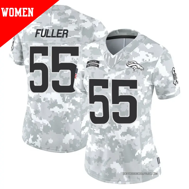 Women s 55 Kyle Fuller Denver Broncos Limited Arctic Camo 2024 Salute to Service Jersey